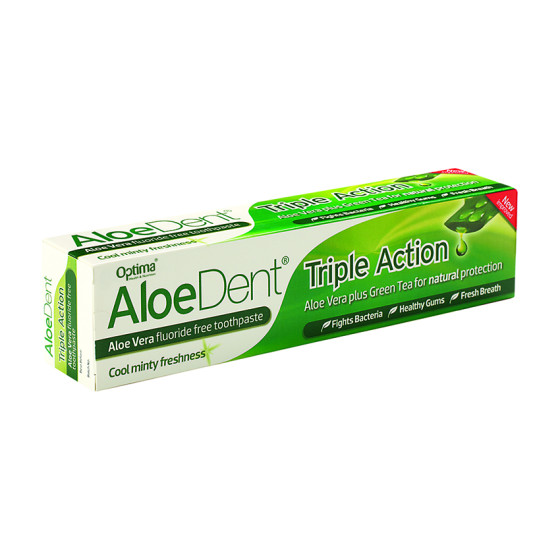 Optima AloeDent Toothpaste Triple Action - Οδοντόκρεμα 100ml